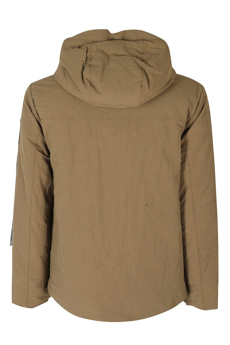 Outhere Technical Nylon Short Jacket With Fixed Hood And Zippered Pockets