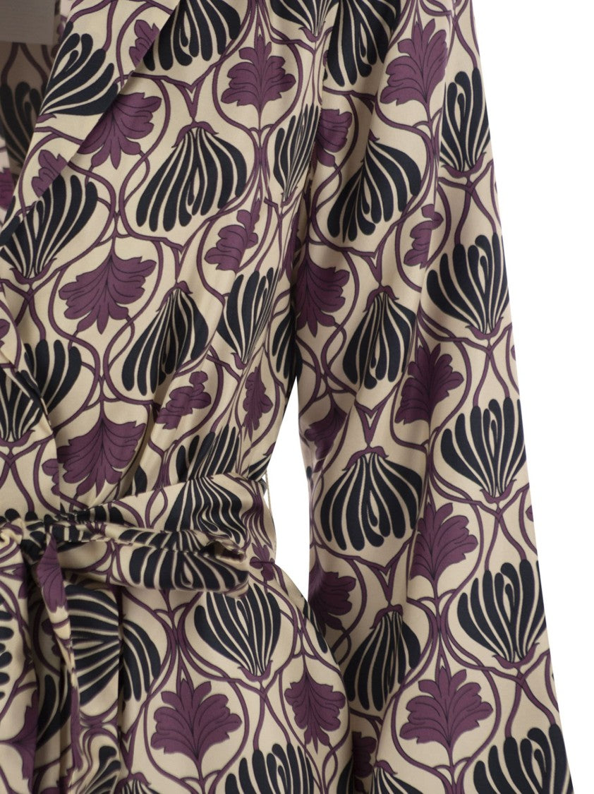 Max Mara Albert - Printed Silk Kaftan Dress