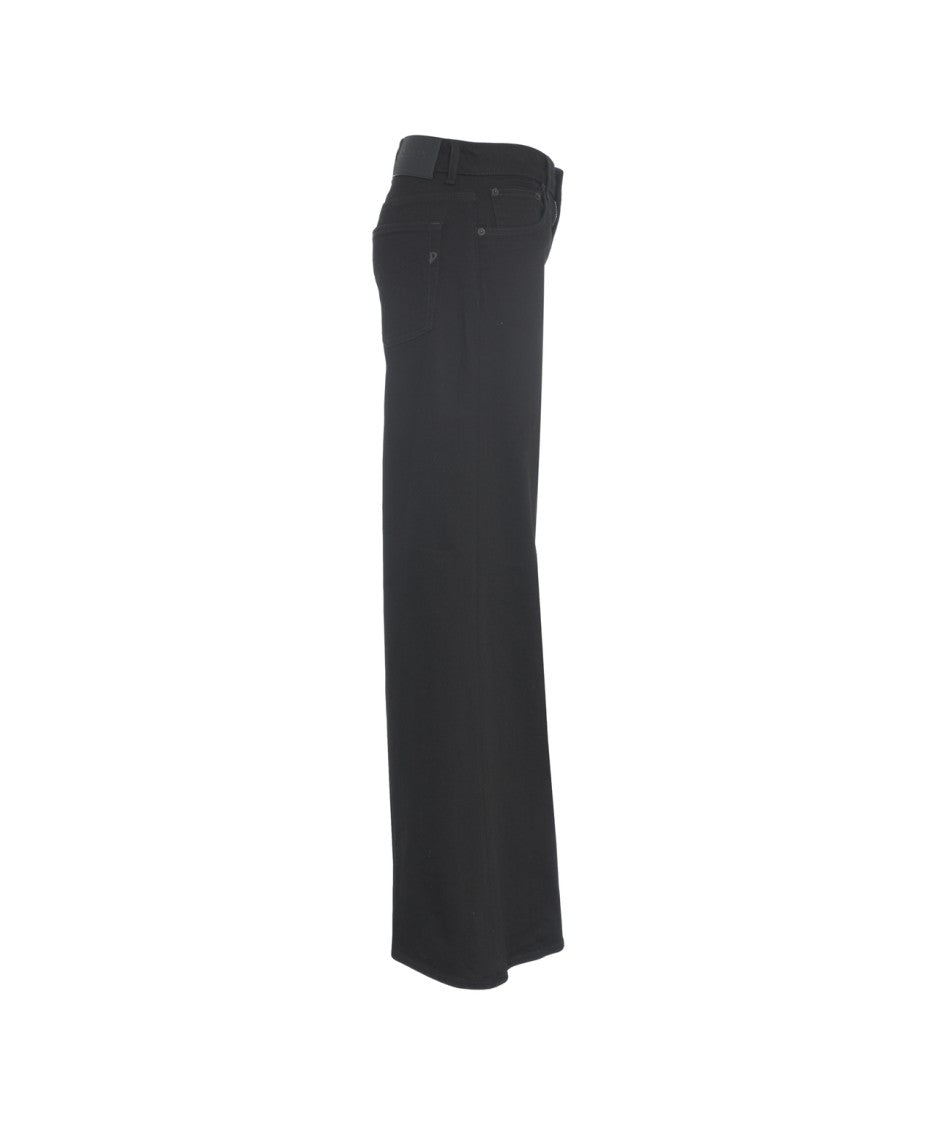 Dondup Flared Wide-Leg Trousers With Five-Pocket Design