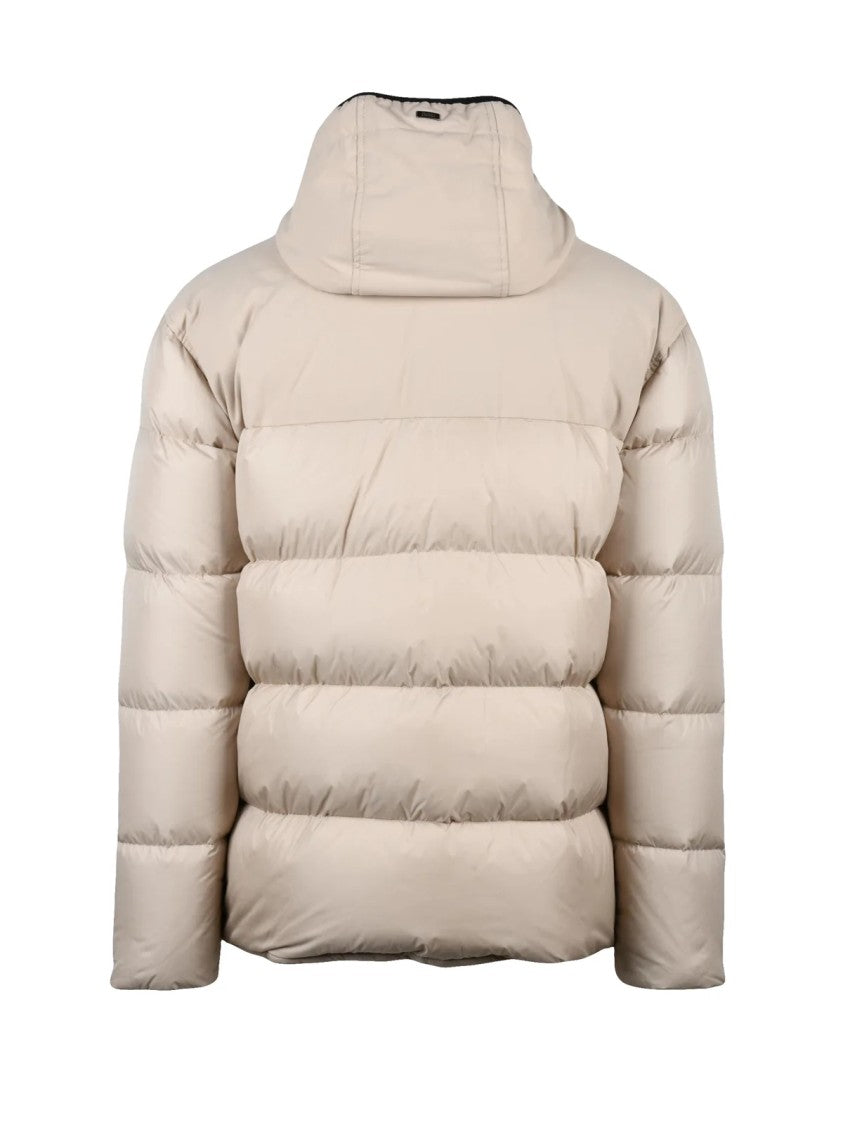 Herno Beige Quilted Polyamide Down Jacket