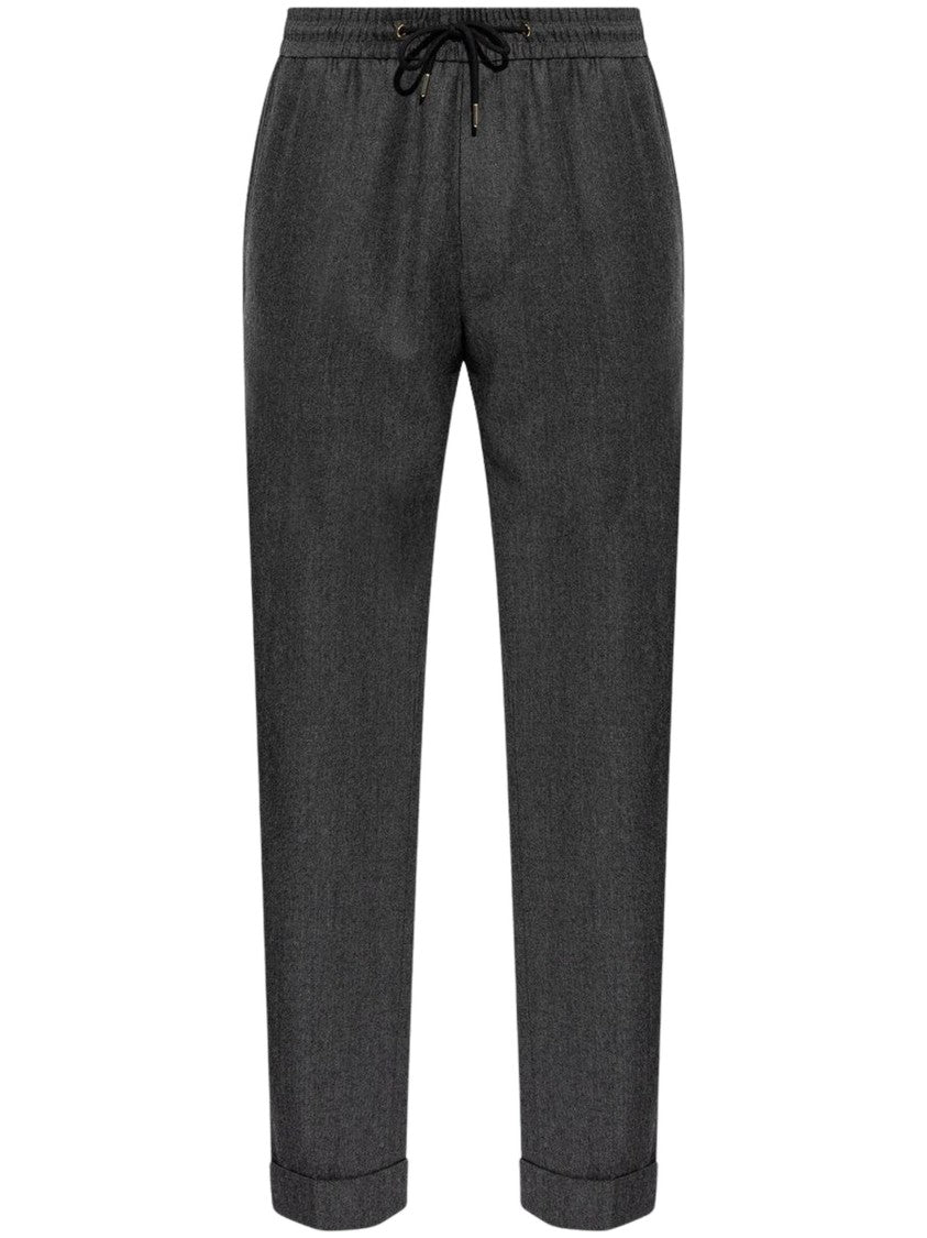 Paul Smith Drawstring Pleated Pants With Tailored Cuffs