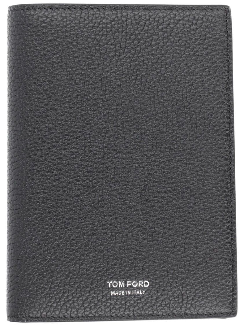 Tom Ford Pebbled Texture Bi-Fold Leather Wallet