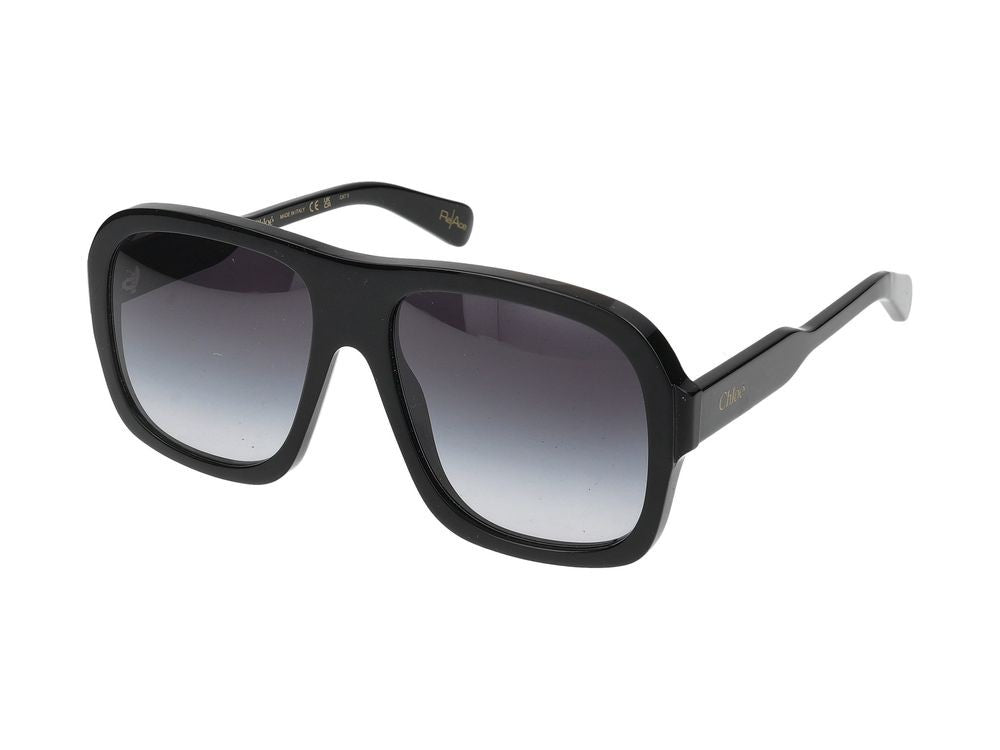Chloé Black Ch0331s Acetate Oversized Square Frame Sunglasses