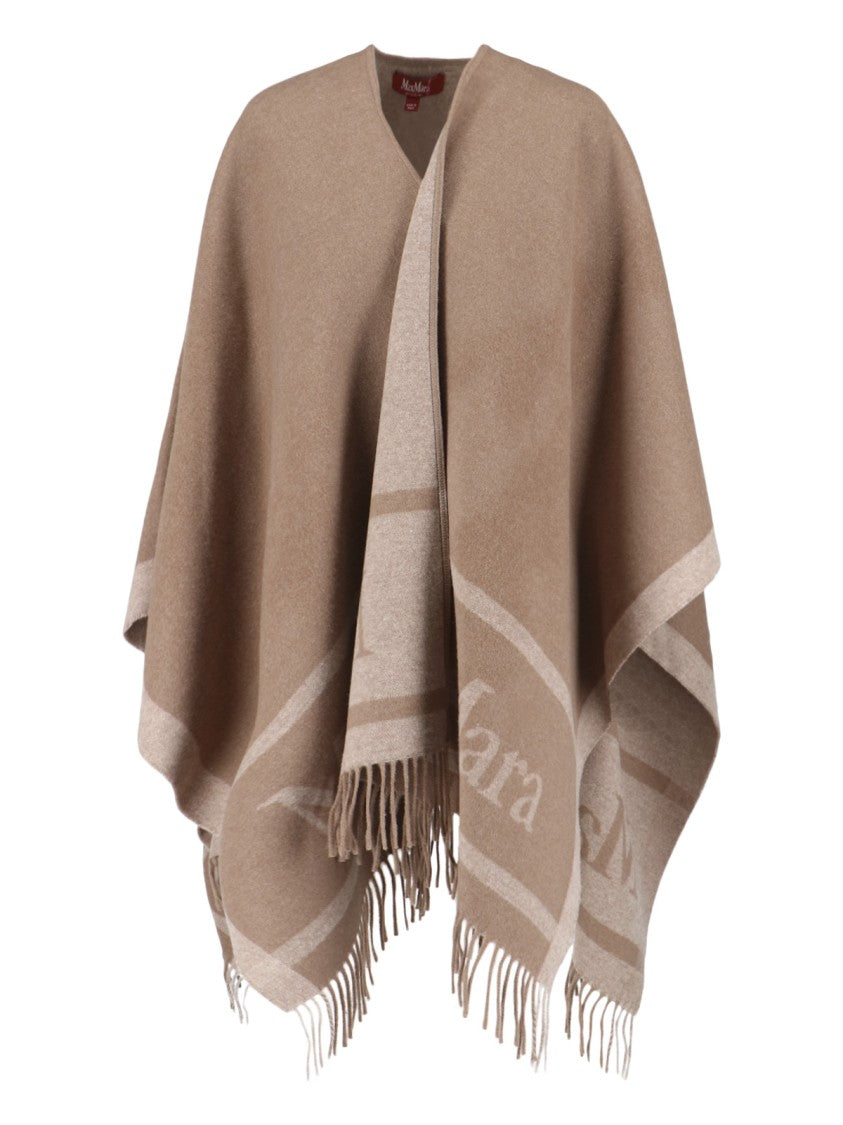 Max Mara "Hilde" Wool Poncho Brown