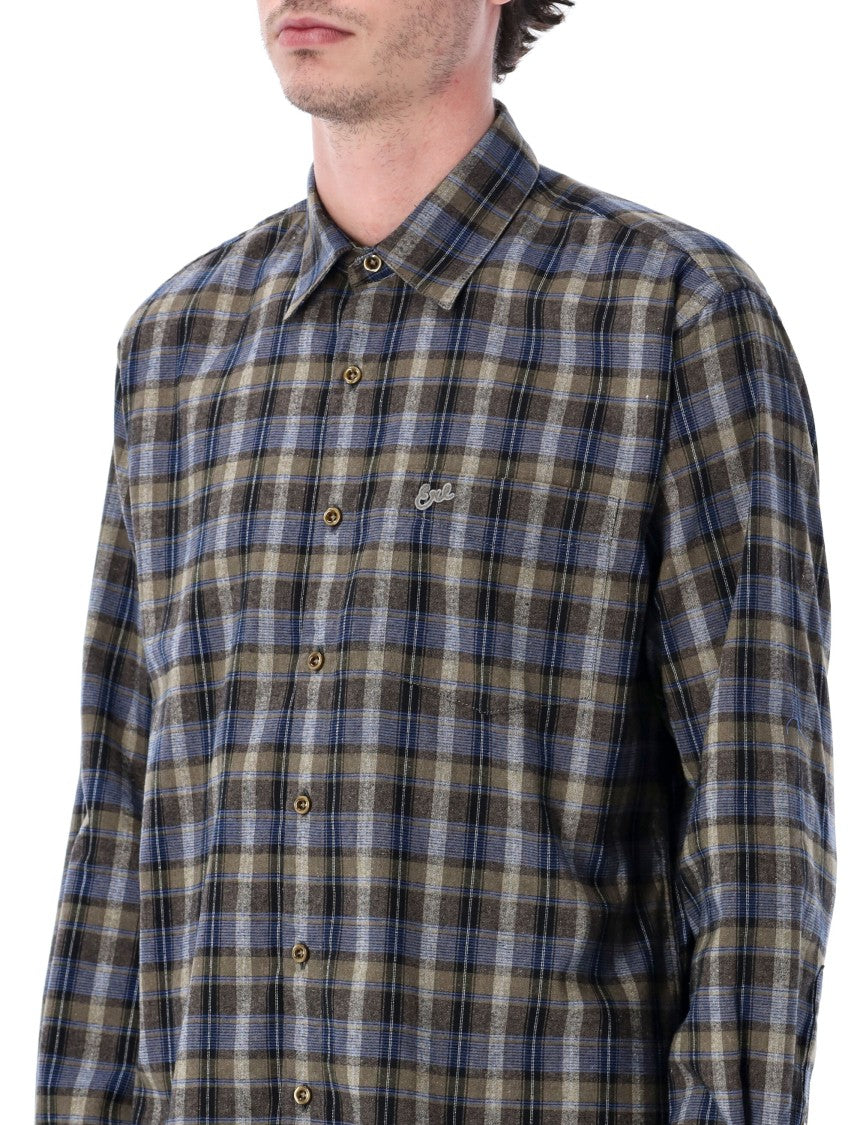 Erl Plaid Long-Sleeve Button-Up Shirt