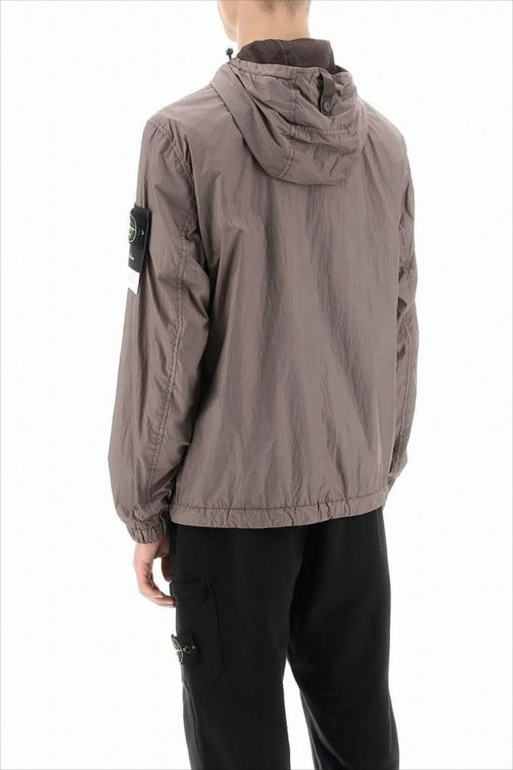 Stone Island Hooded Lightweight Taupe Jacket