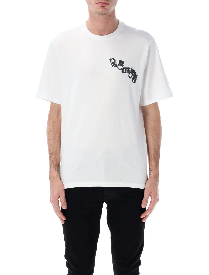 Amiri Vintage-Inspired White Cotton Domino Tee