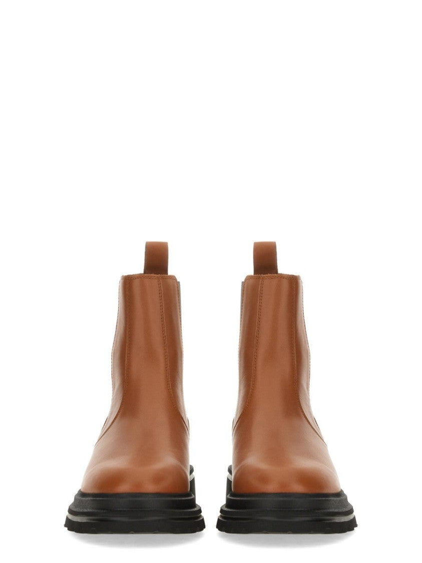Hogan Brown Calfskin Chelsea Boots