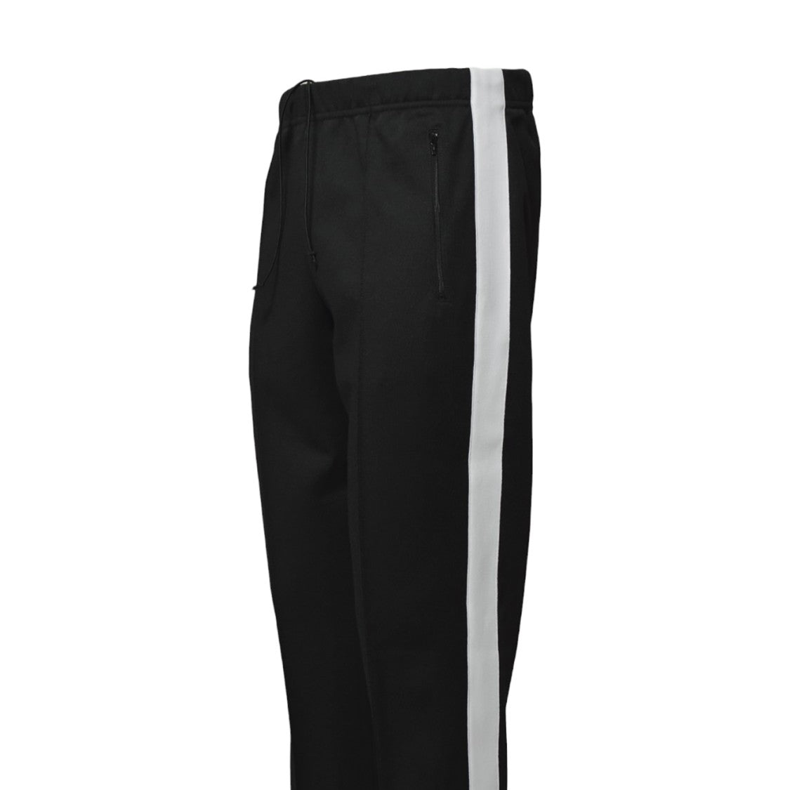 Maison Margiela Black Jersey Track Pants With Side Band