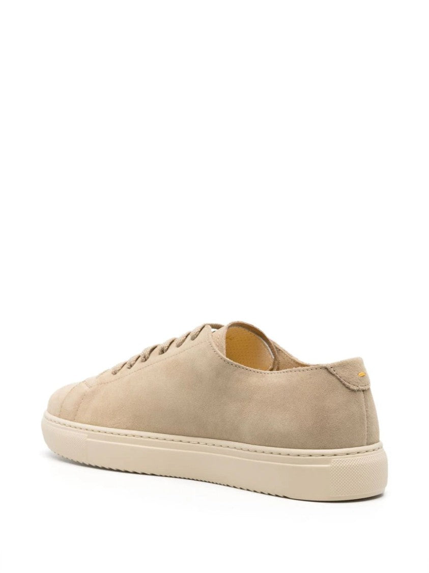 Doucal's Logo-Debossed Suede Sneakers