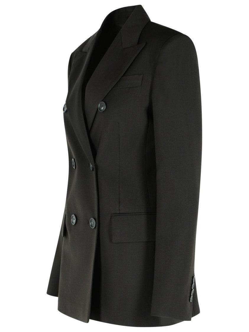 Sportmax Adamo' Dark Brown Virgin Wool Blazer