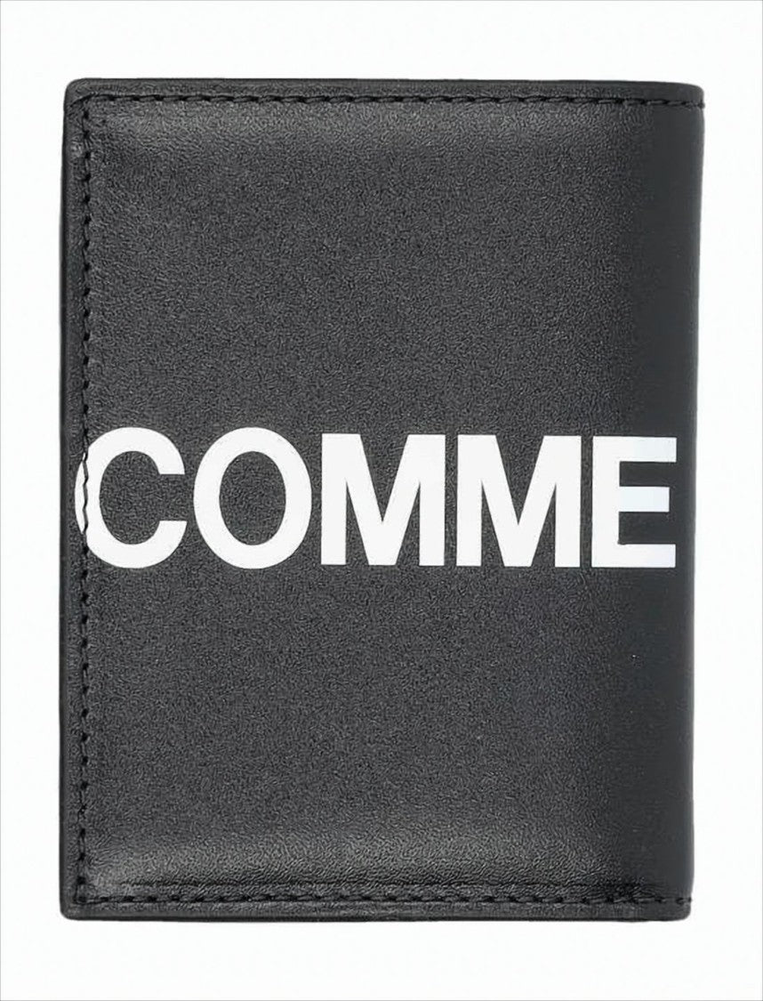 Comme Des Garçons Compact Bifold Wallet With Bold Typography