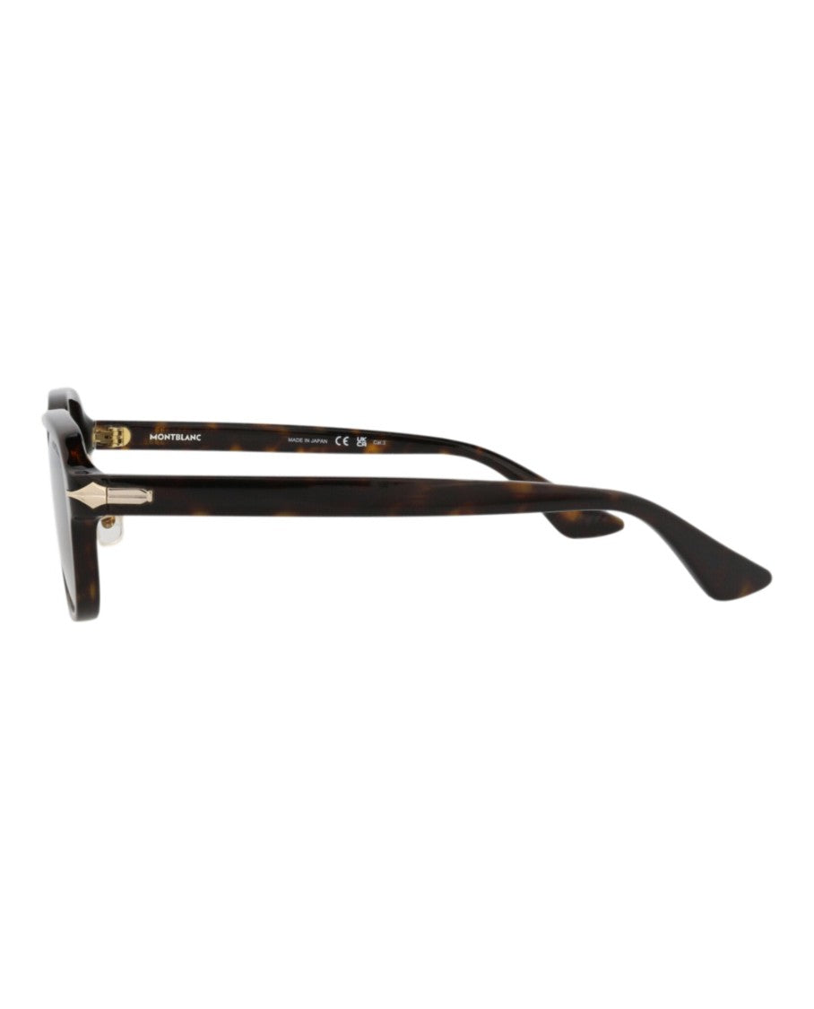 Montblanc Square-Frame Recycled Acetate Sunglasses
