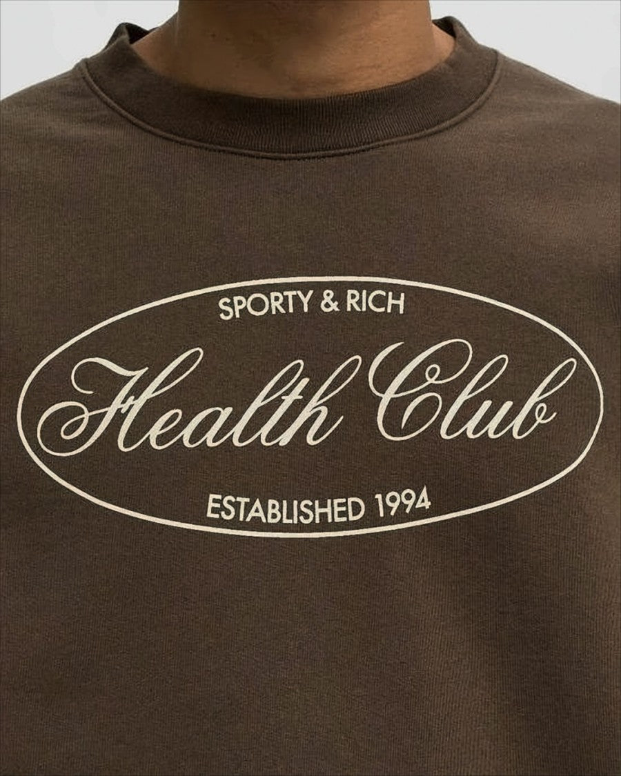 Sporty And Rich Sporty & Rich Logo Print Casual Tee