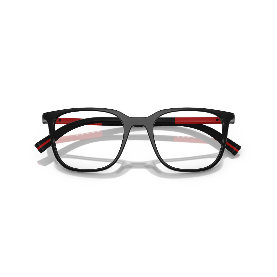 Prada Linea Rossa 0Ps 04Rv Rectangular Black Frame Eyeglasses