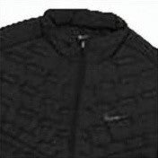Nike Chevron-Pattern Quilted Jacket With Detachable Hood
