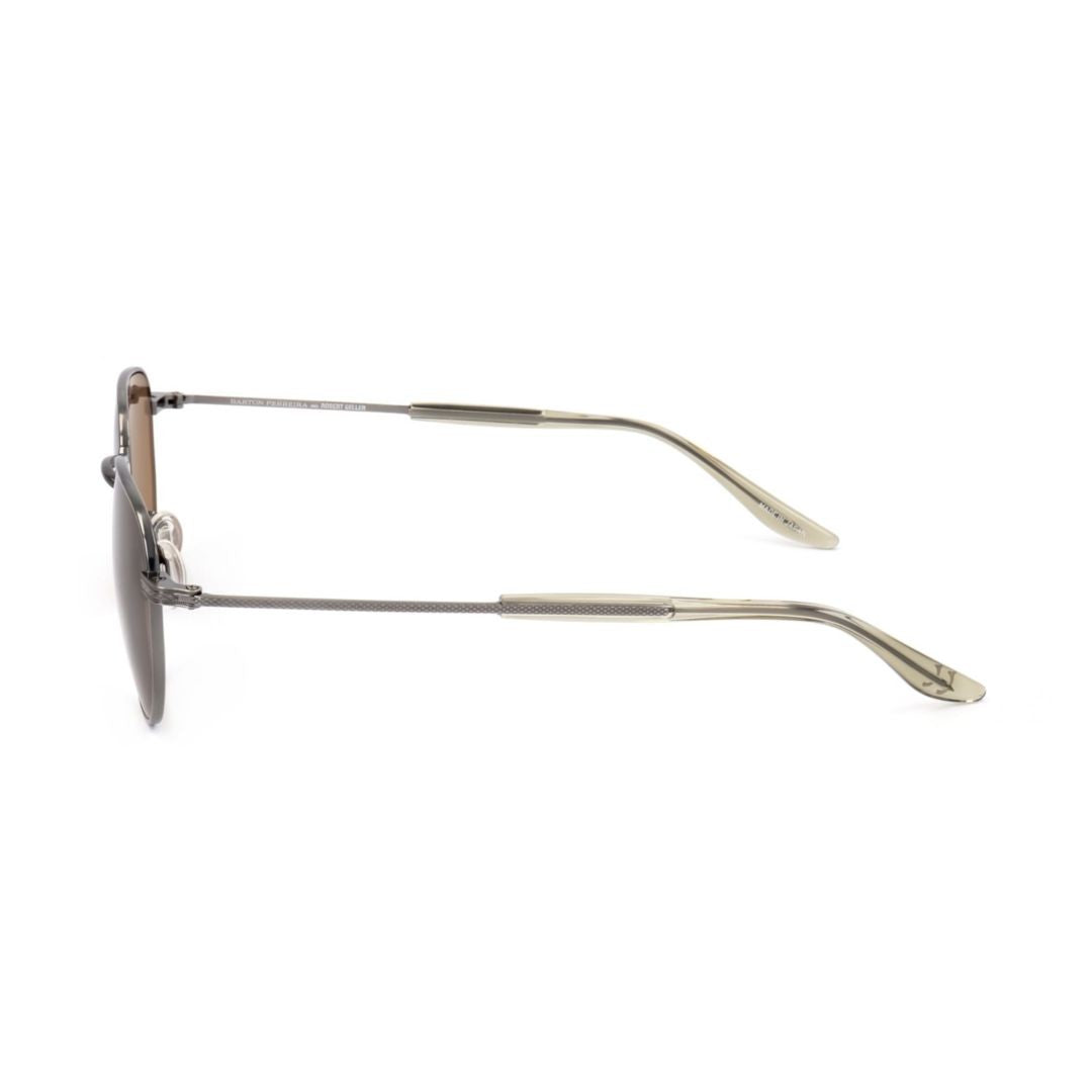Barton Perreira Bp0063 491Th Rounded Metal Frame Sunglasses With Translucent Tips
