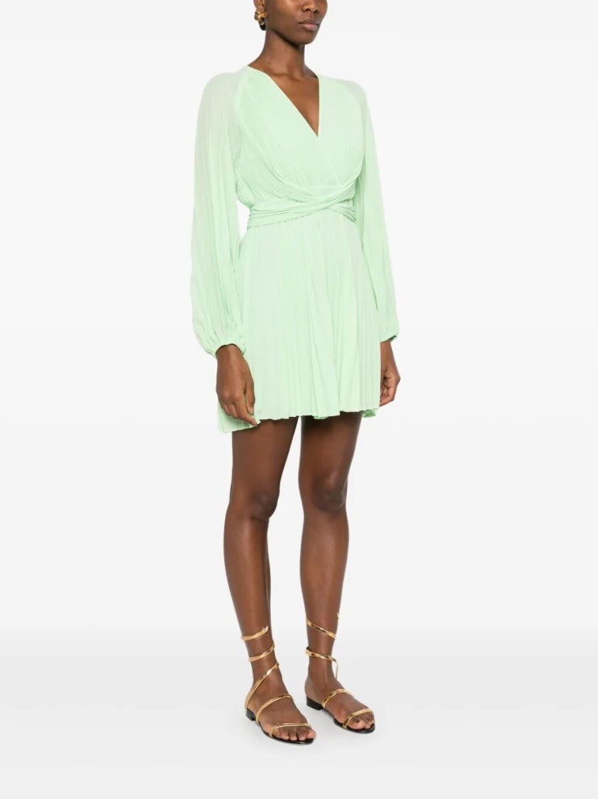 Twin-Set Mini Dress With Deep V-Neckline