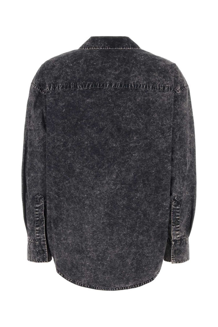 T By Alexander Wang Black Cotton Oversize Shirt