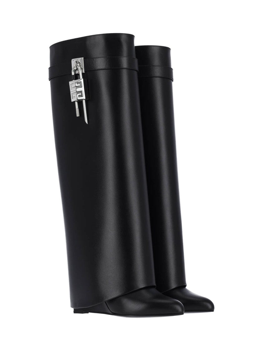 Givenchy Pointed Toe Black Leather Boots