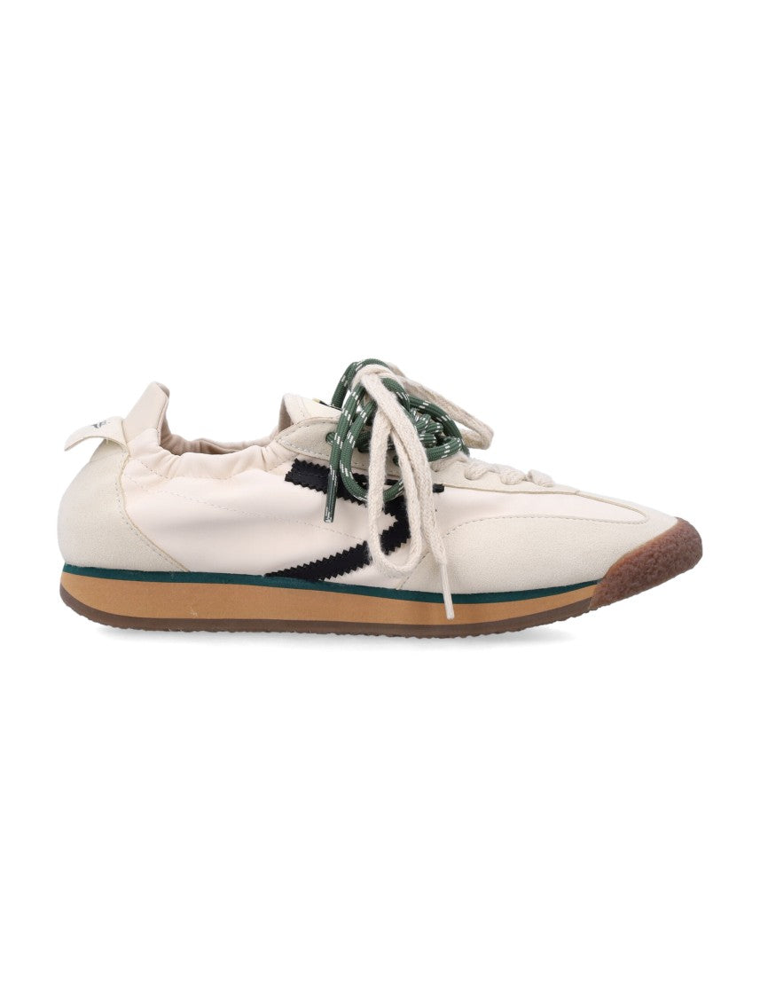 Puraai Contemporary Retro-Running Sneakers With Suede Inserts