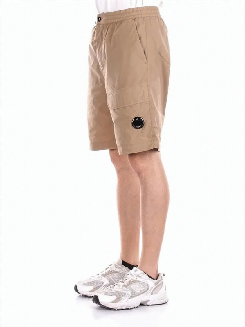 C.P. Company Mid-Thigh Length Relaxed Fit Shorts With Functional Pockets
