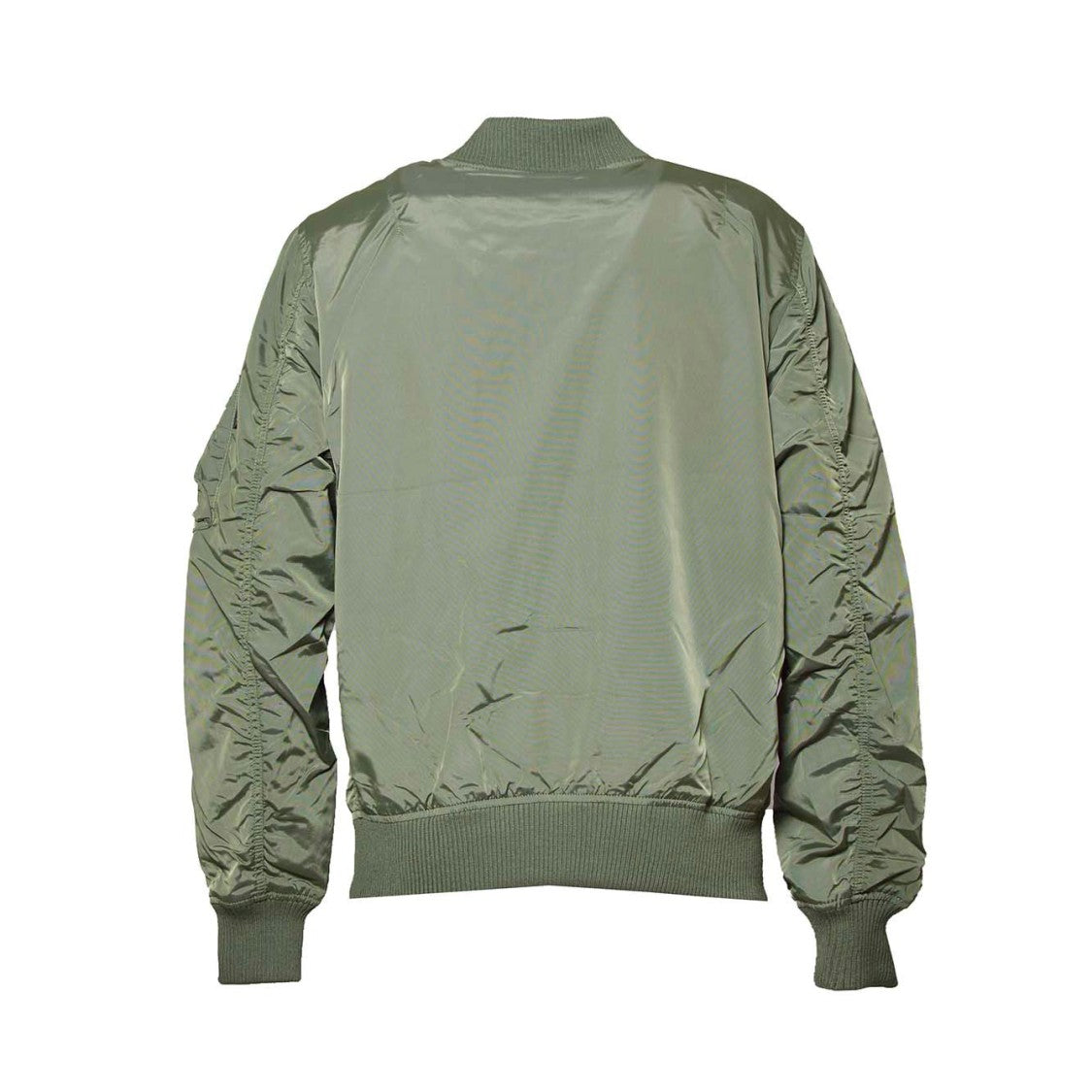 Alpha Industries Ma-1 Tt Bomber Jacket In Green Nylon