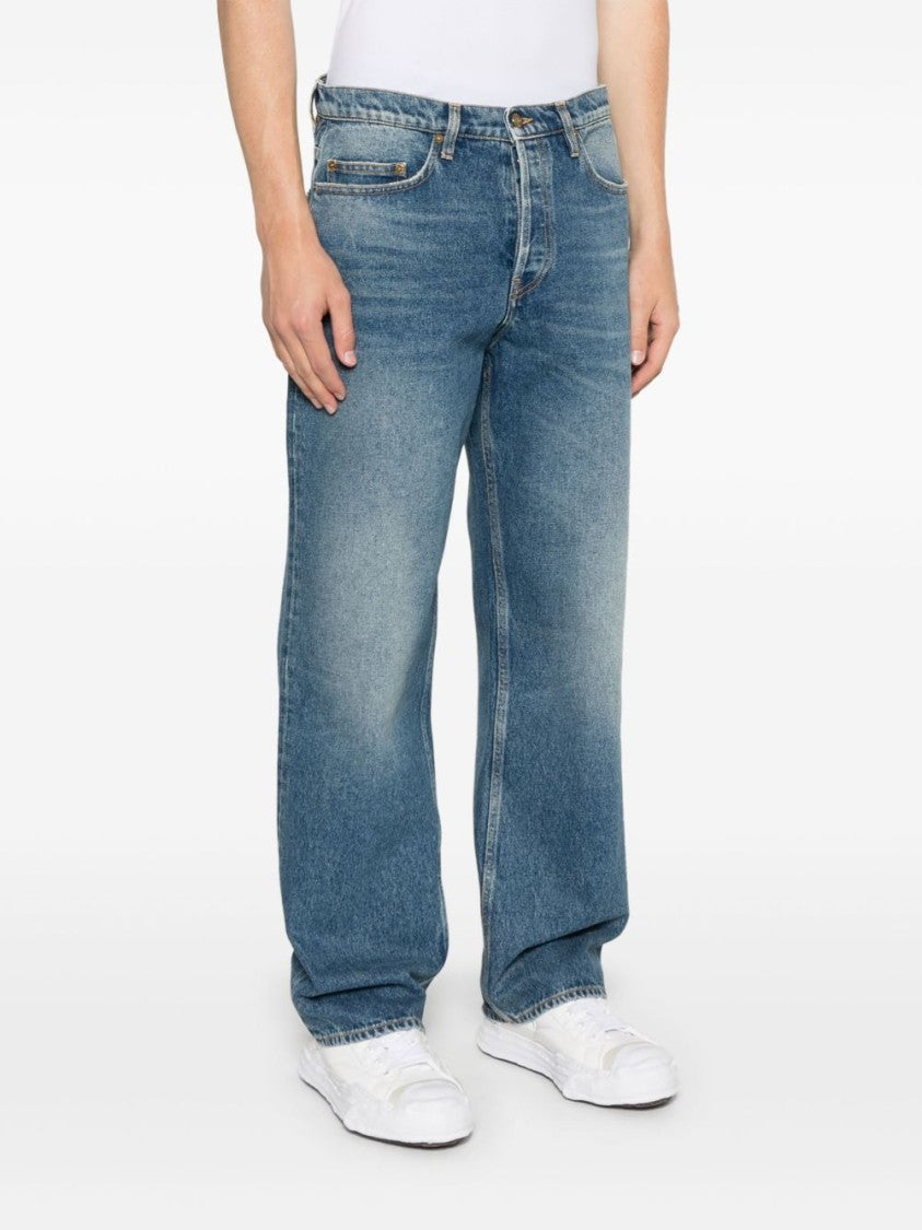 Golden Goose Relaxed Fit Straight Leg Denim Jeans