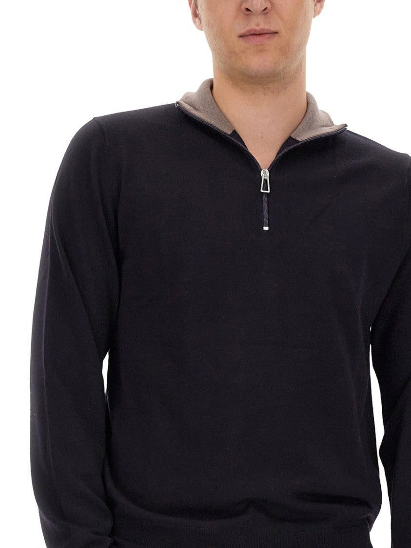 Ps Paul Smith High Collar Black Jersey