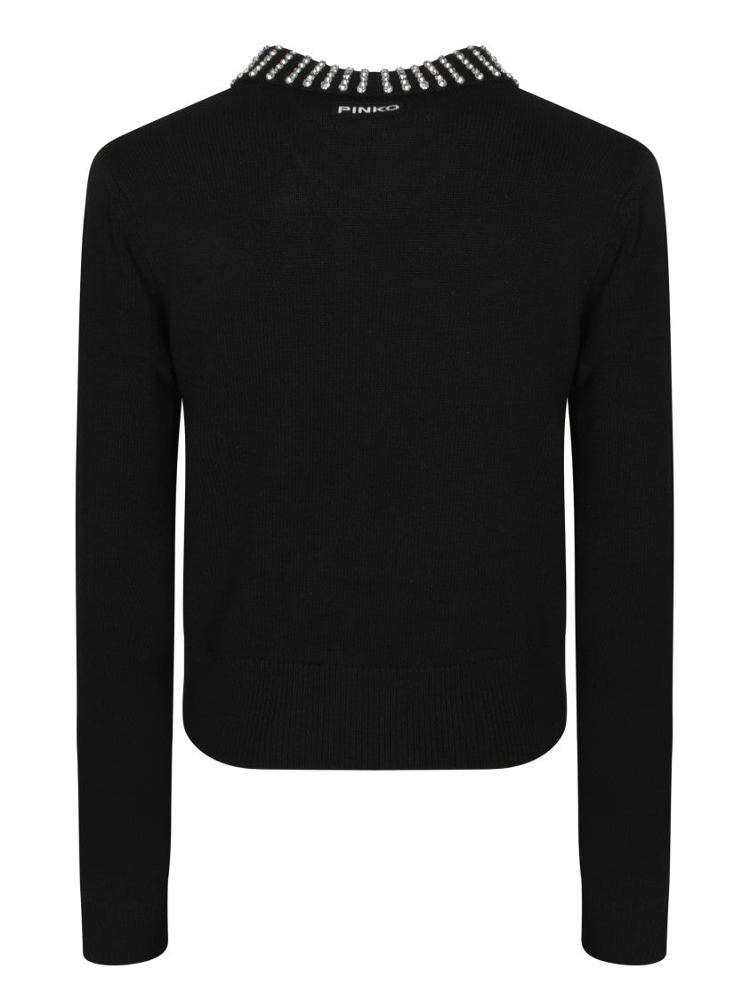 Pinko Black Polo Sweater