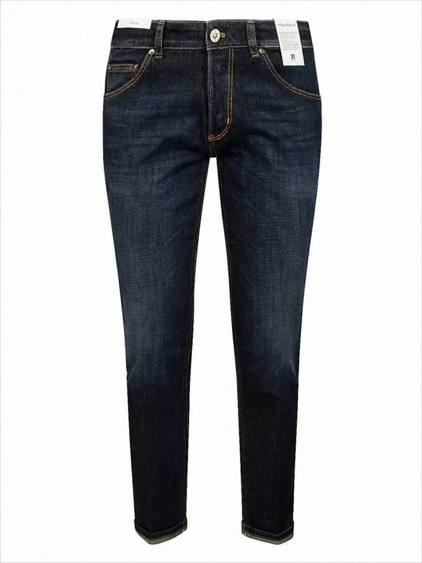 Pt Torino Dark Indigo Slim-Fit Denim Pants With Five-Pocket Styling