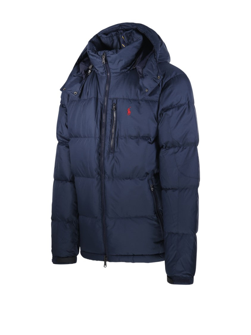 Polo Ralph Lauren Quilted Blue Puffer Jacket With Hood