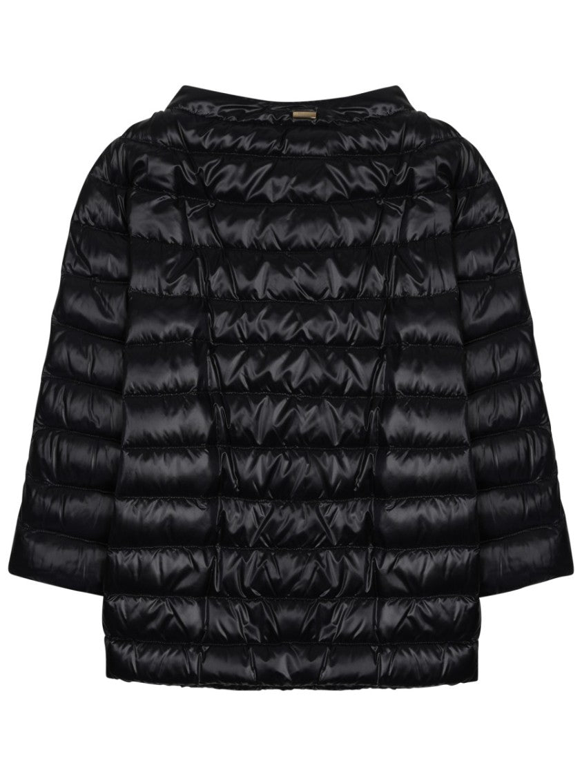 Herno Short Padded Jacket With Horizontal Quilting