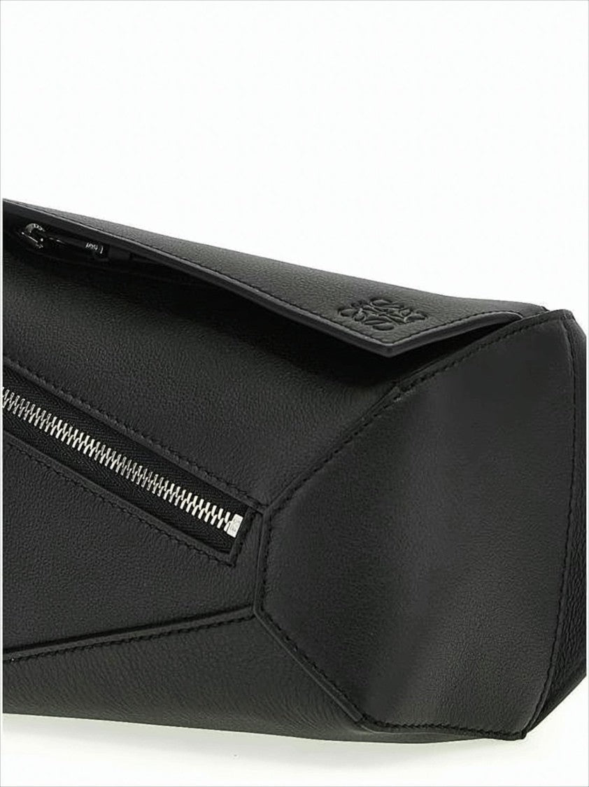 Loewe Sleek Structured Crossbody Bag With Geometric Design And Embossed Details