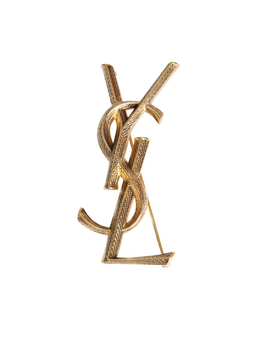 Saint Laurent Serpente Cassandra Gold-Tone Brass Brooch