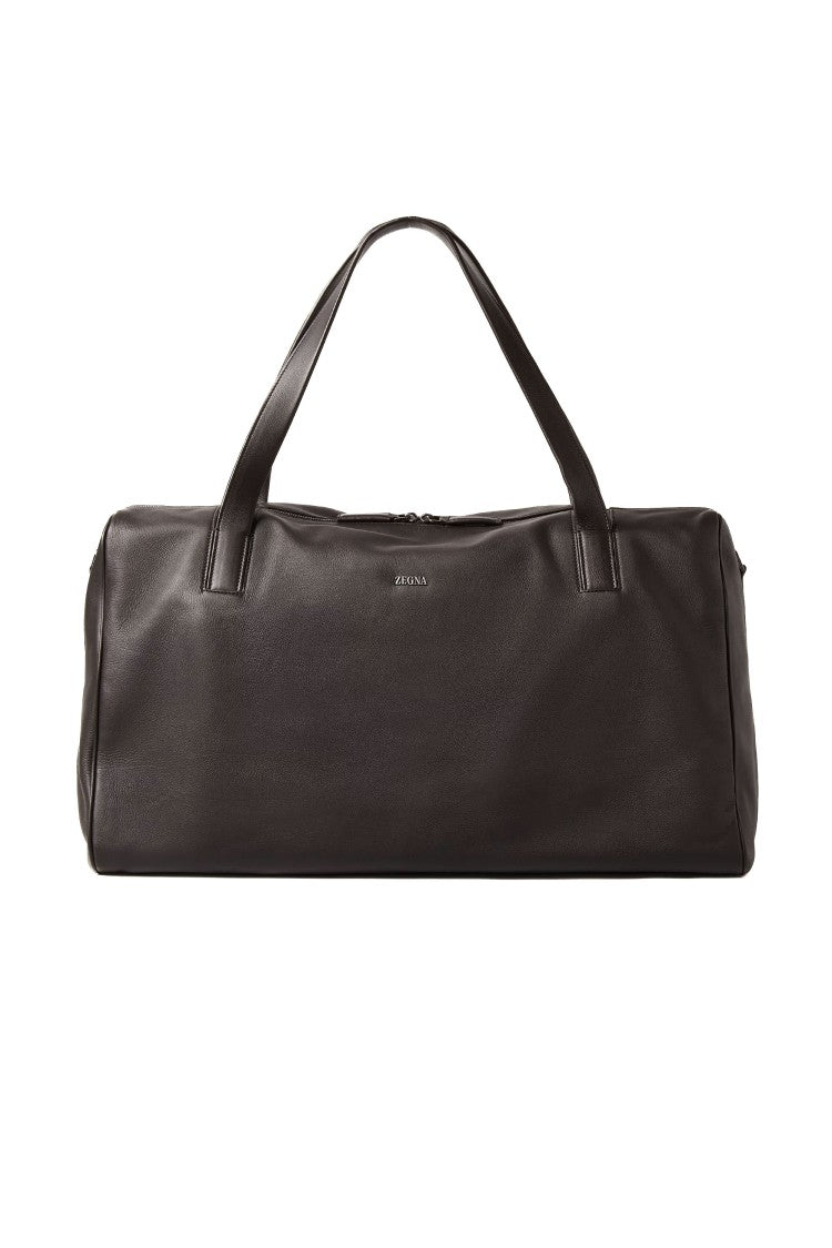 Zegna Second Skin Leather Holdall Bag