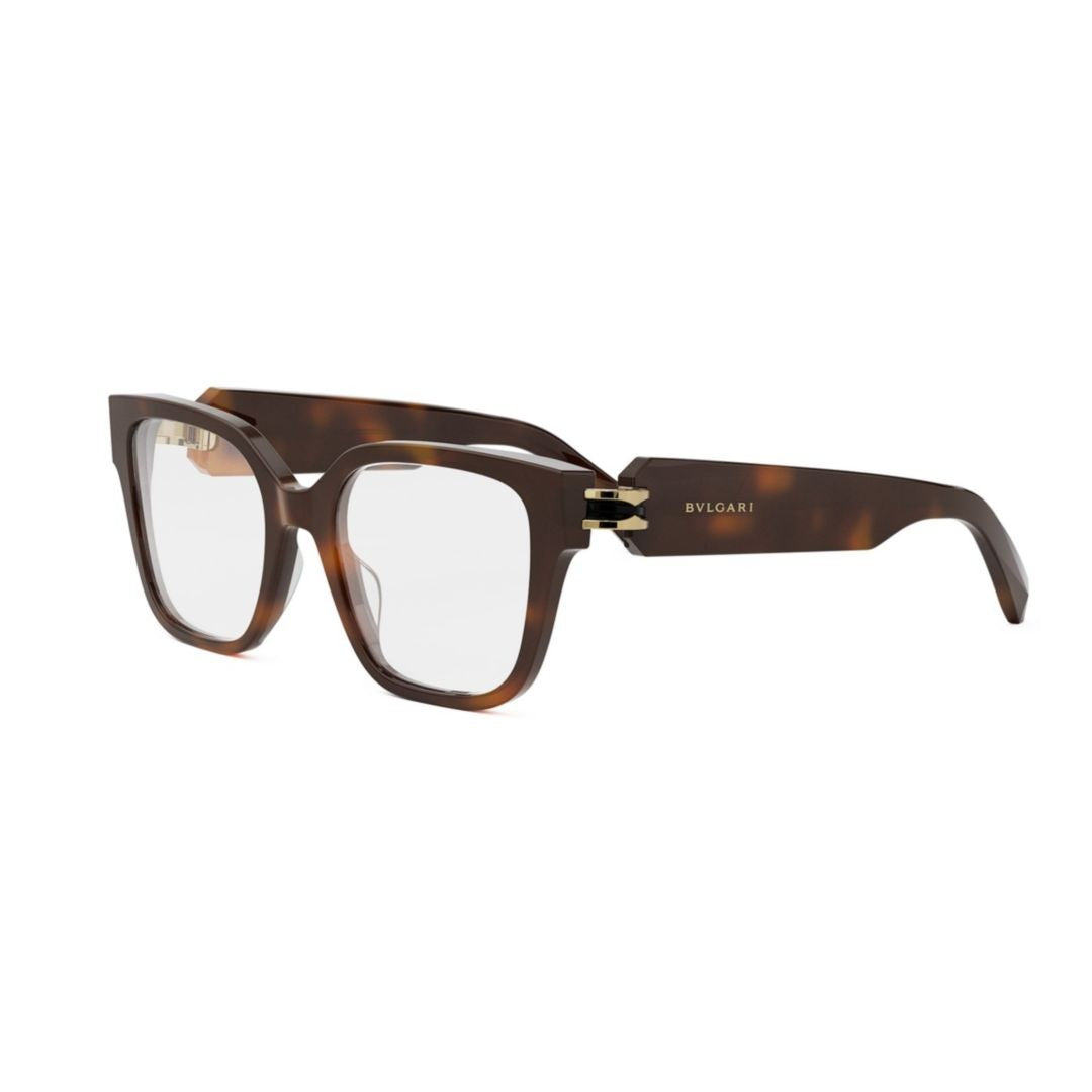 Bulgari Bv50046i Square Tortoiseshell Eyeglasses