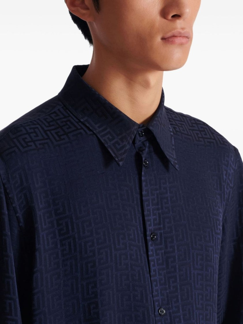 Balmain Silk And Nylon Lightweight Classic Shirt