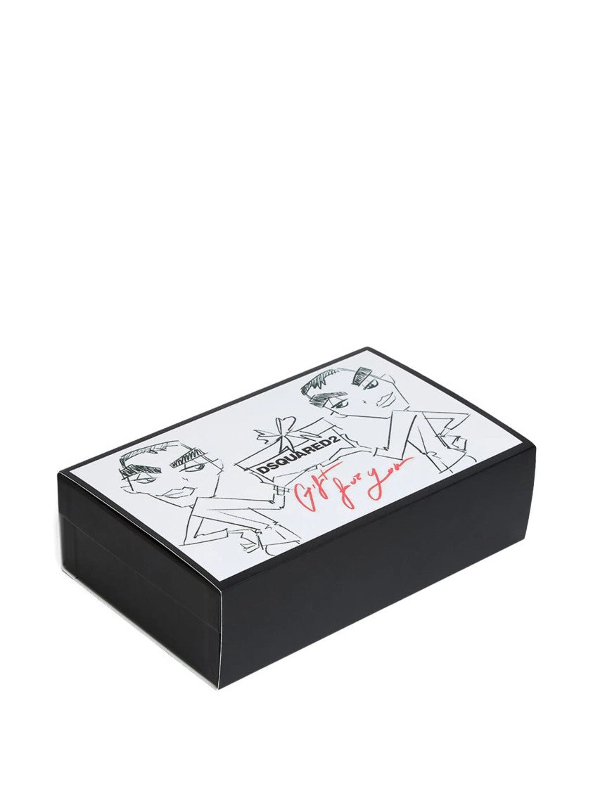 Dsquared2 Gift Box Black Leather Card Holder