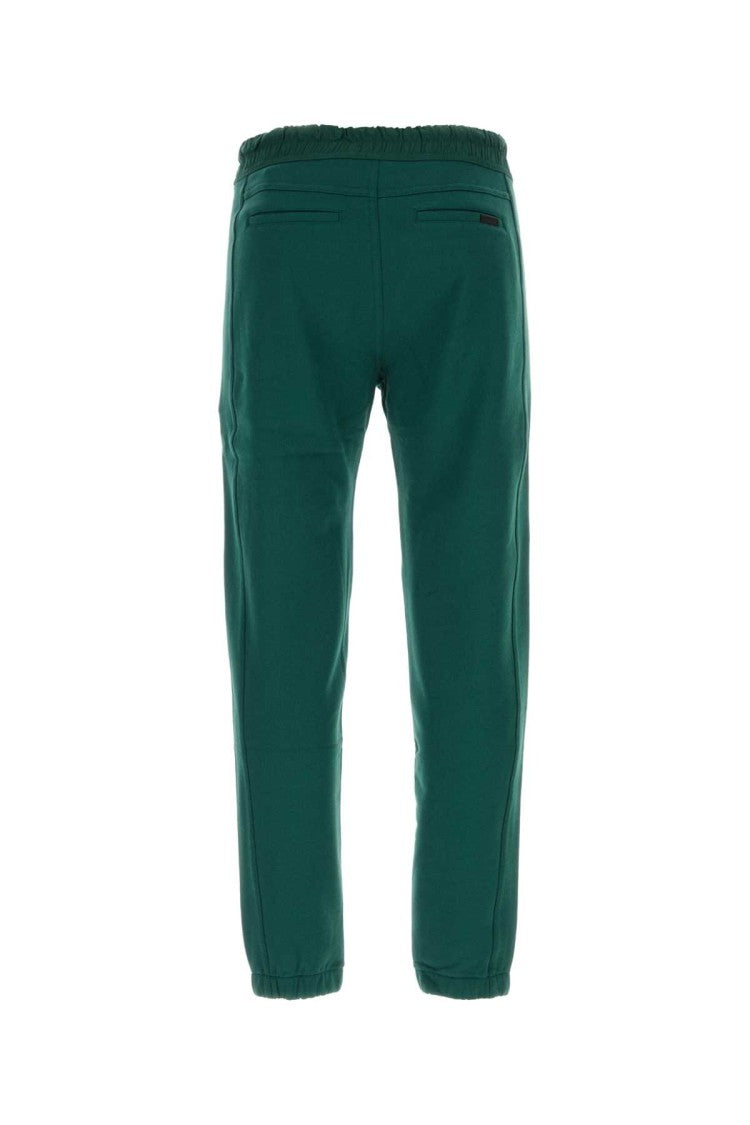Saint Laurent Bottle Green Cotton Joggers