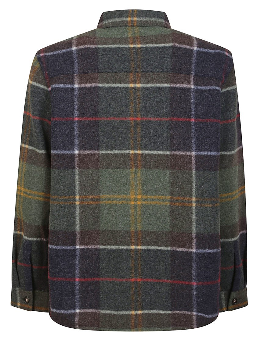 Barbour Tailored Check Tartan Overshirt With Buttoned Cuffs