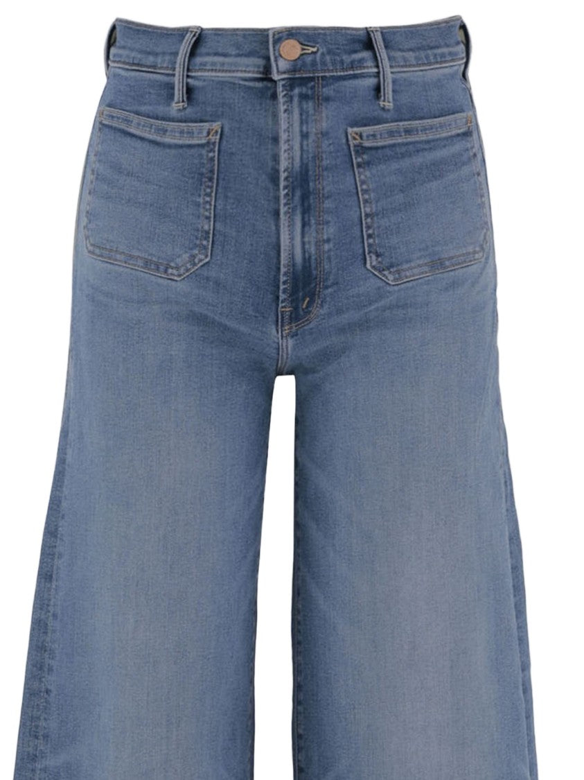 Mother Wide-Leg Denim Jeans With High Waist
