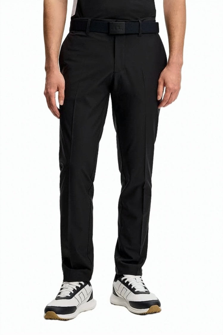 J Lindeberg Tailored Straight Pants With Mid-Rise Waist