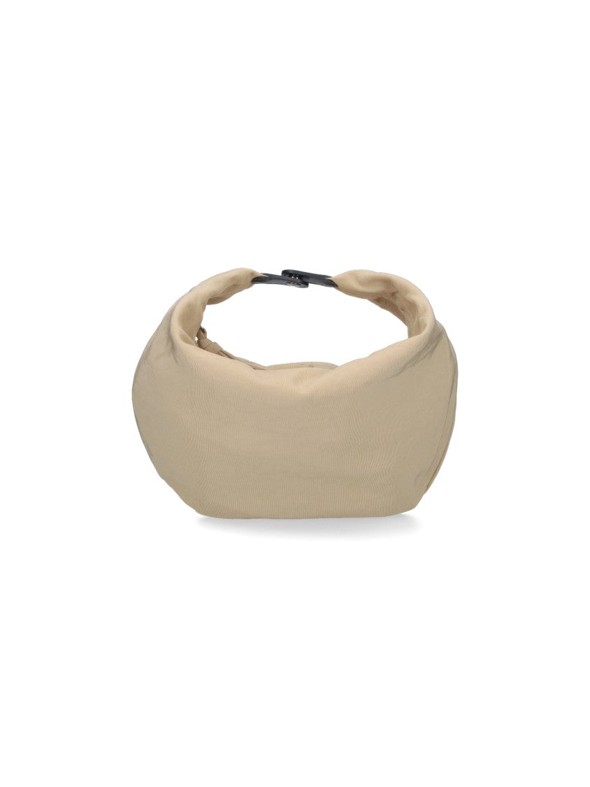 Lemaire Beige Croissant Filt Netted Shoulder Bag