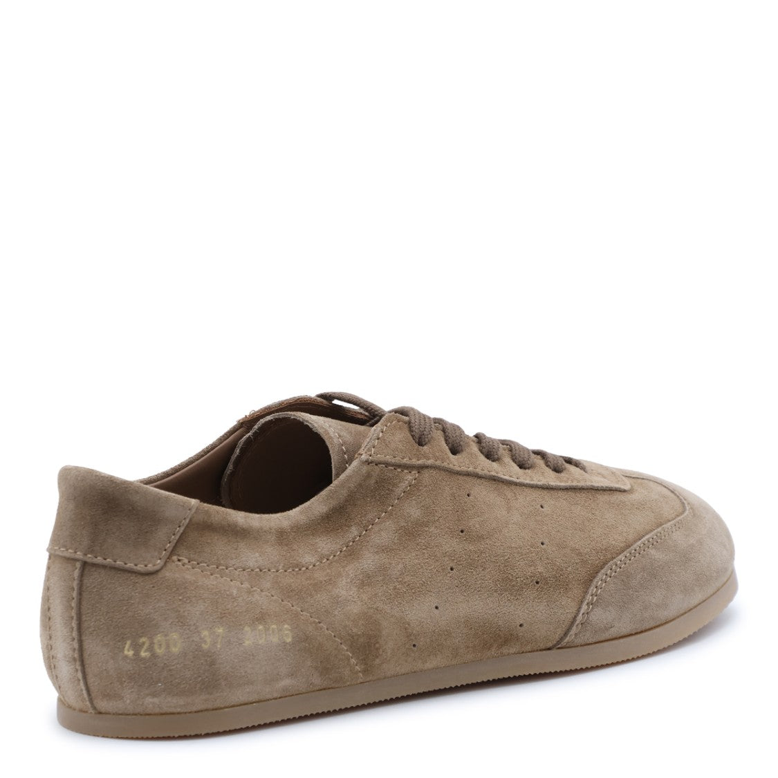 Common Projects Taupe Suede Minimalist Low Sneakers