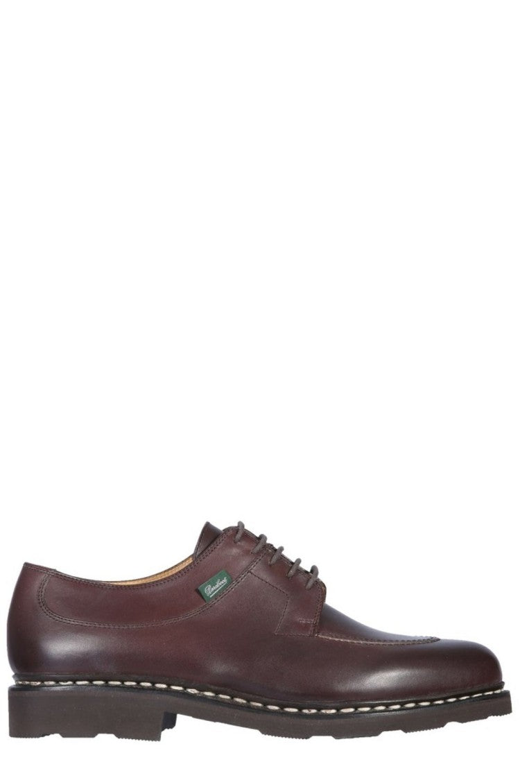 Paraboot Classic Brown Calf Leather Lace-Up Dress Shoes