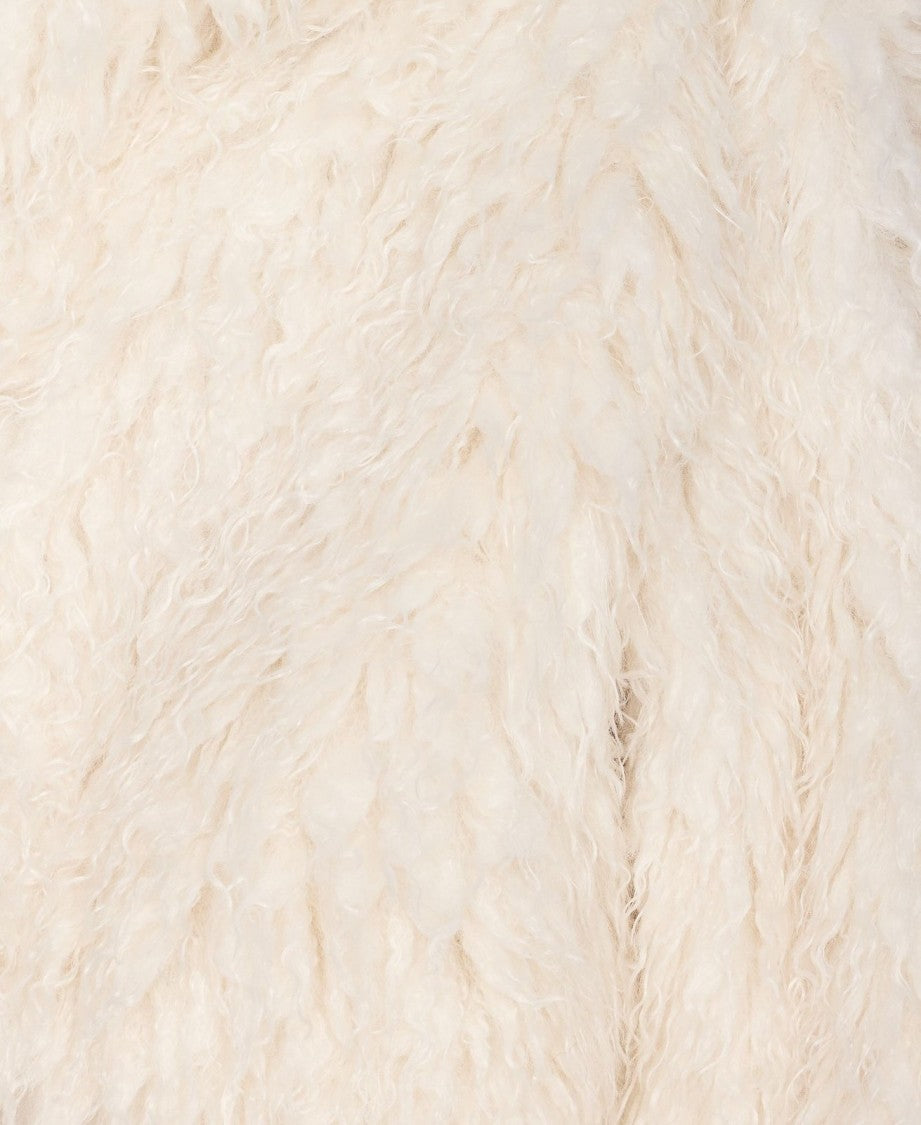 Michael Kors Crop Faux Fur Peacoat