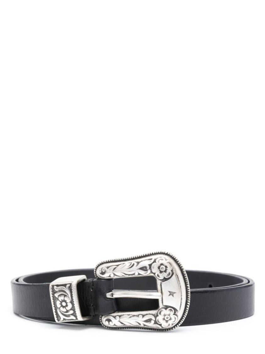 Golden Goose Black Leather Belt