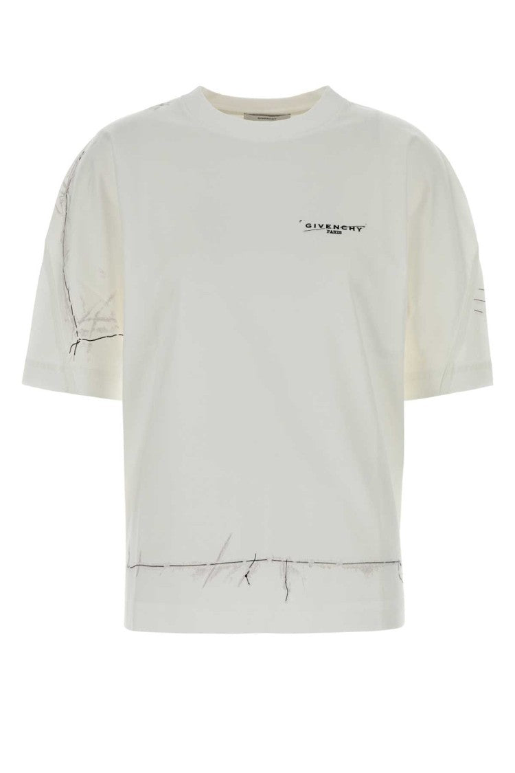 Givenchy White Cotton Oversize T-Shirt