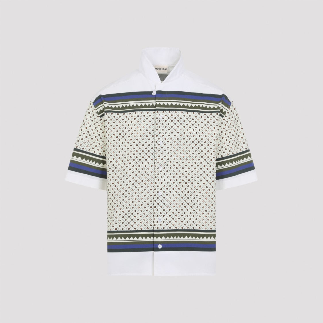 Mordecai Short-Sleeve Casual Shirt With Geometric Patterns